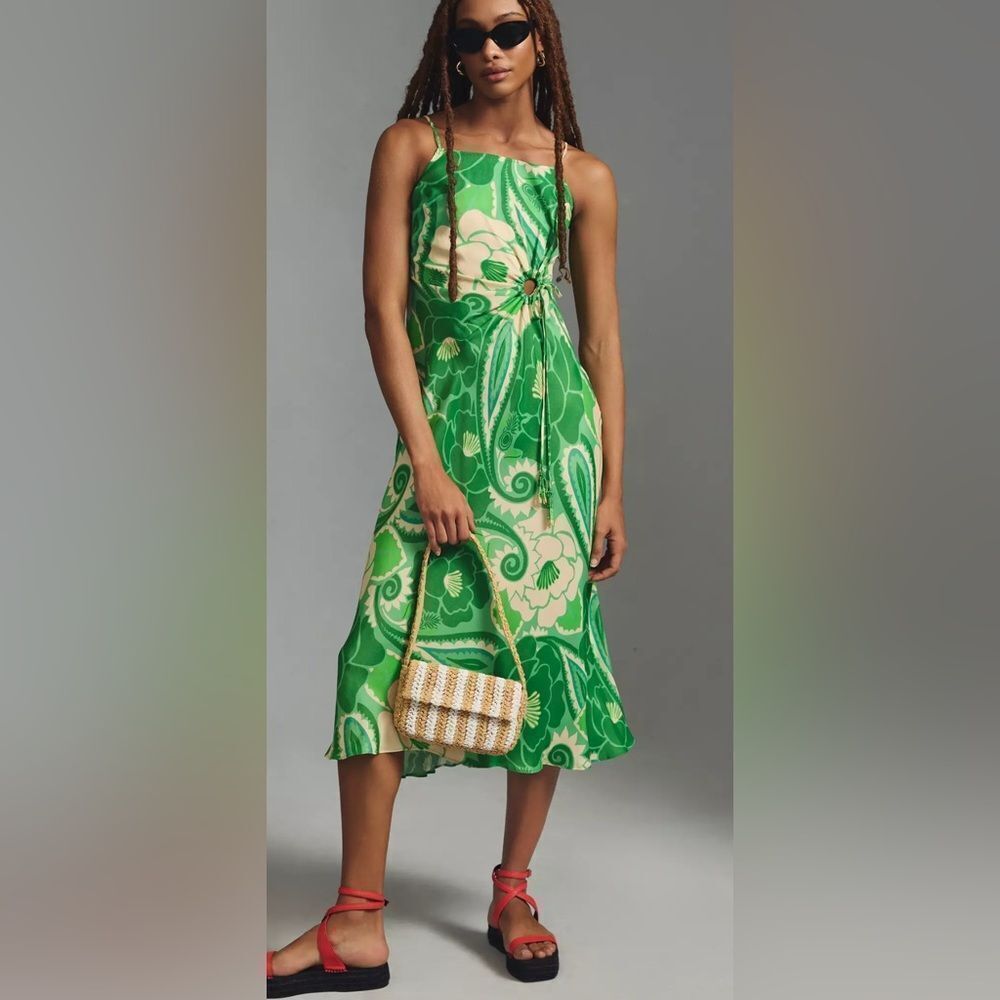 Anthropologie Farm Rio Tropical Groove Dress L